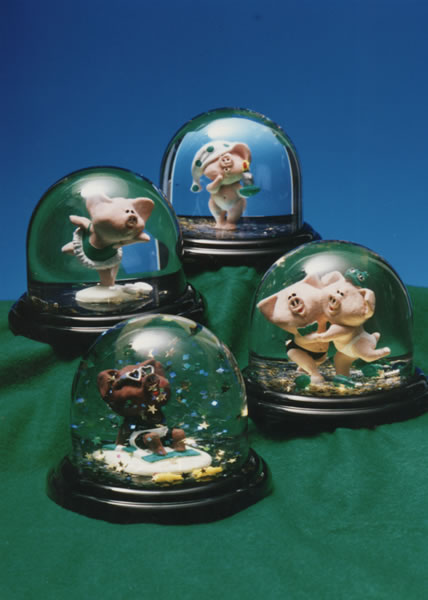 Charakters - Schneekugeln