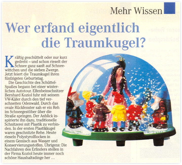 Wer erfand eigentlich die Traumkugel?