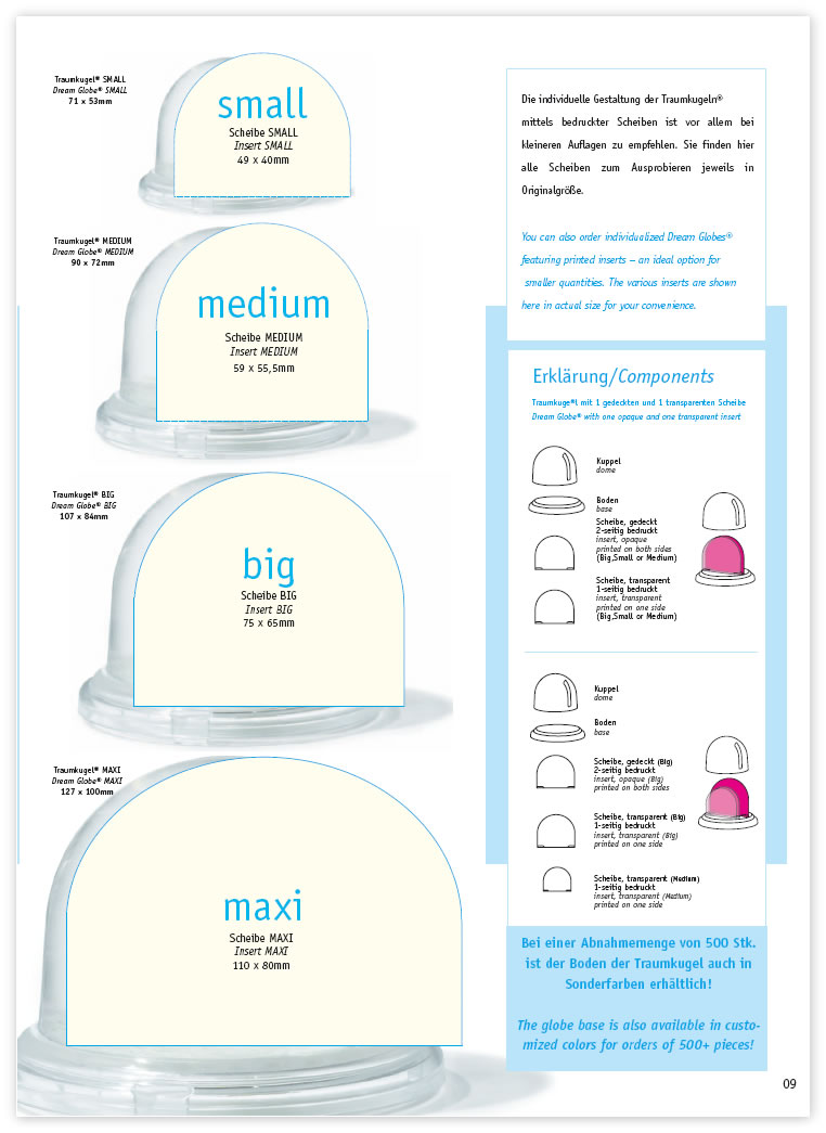 incentives - Traumkugeln Dream Globes