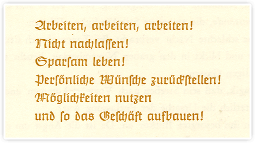 arbeiten - arbeiten - arbeiten