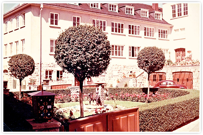 Firmengebäude in Michelstadt im Jahre 1953.