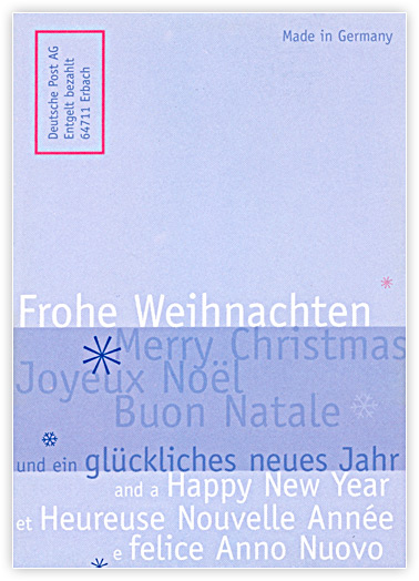 Postkarte - »Kiss your friends!