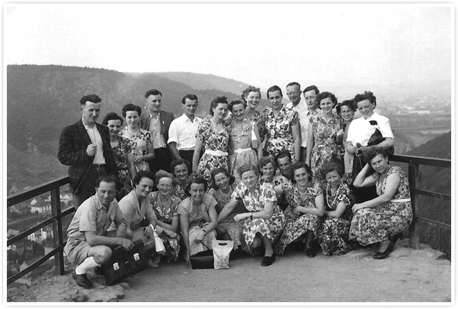 Gruppenfoto am Rotenfels