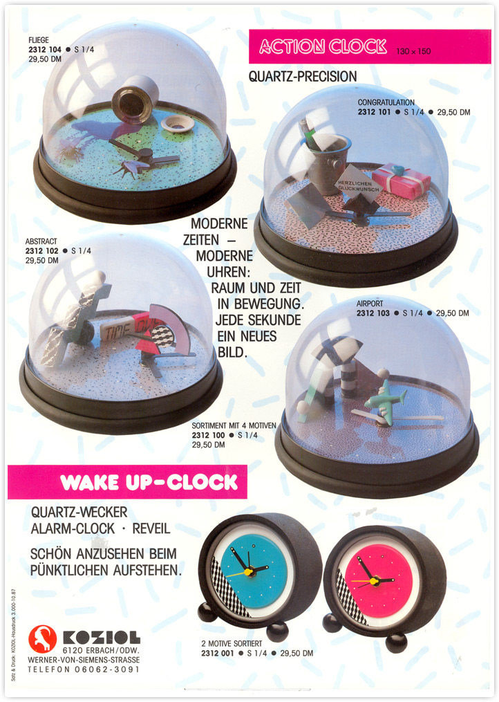 ACTION CLOCK - 1987