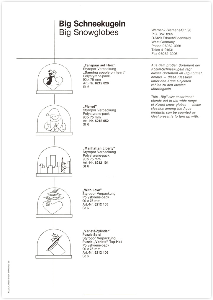 Big Schneekugeln - 1988