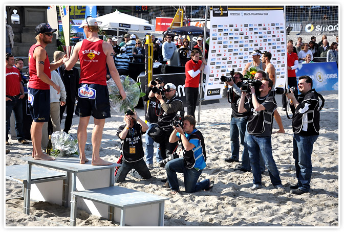 Beachvolleyball-Asse Julius Brink und Jonas Reckermann