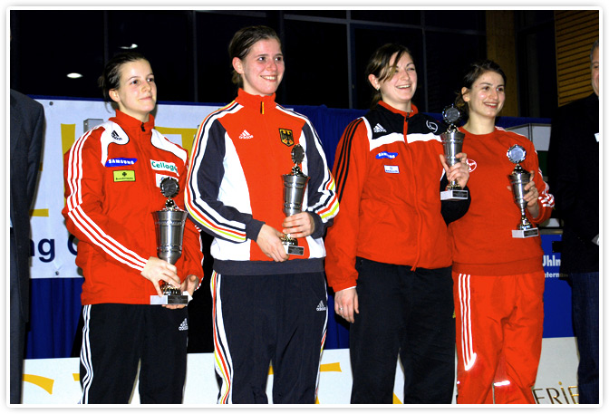 Die vier Erstplazierten beim Gelita-CUP 2009